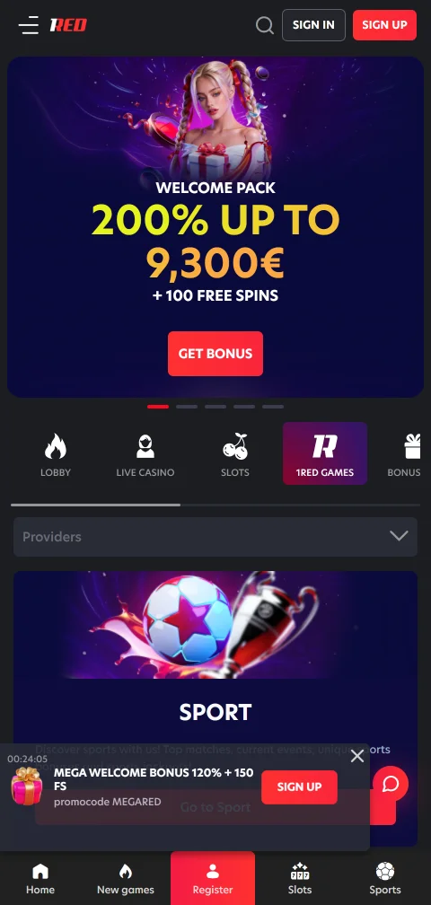 Experiencia móvil optimizada de 1Red Casino México funcionando completamente en navegador sin aplicación descargable