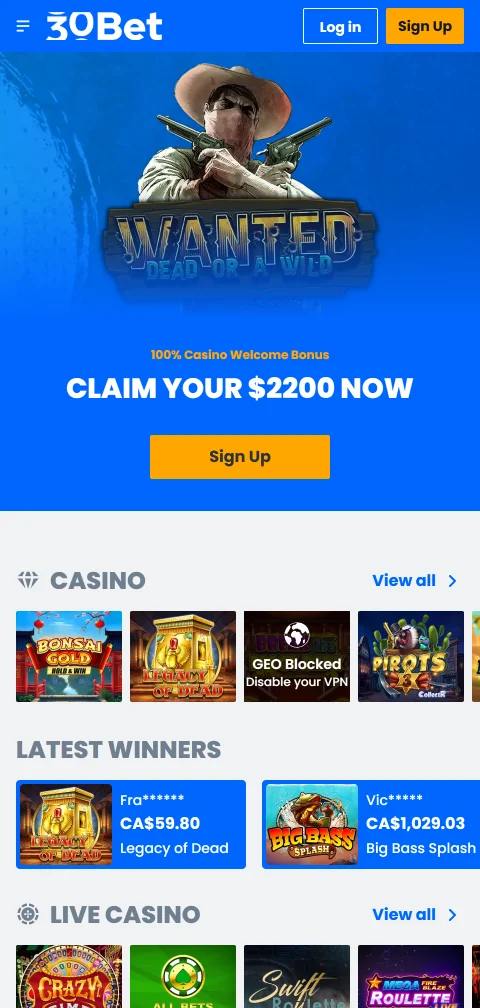 Acceso móvil optimizado a 30 bet Casino México con navegador web sin aplicación descargable