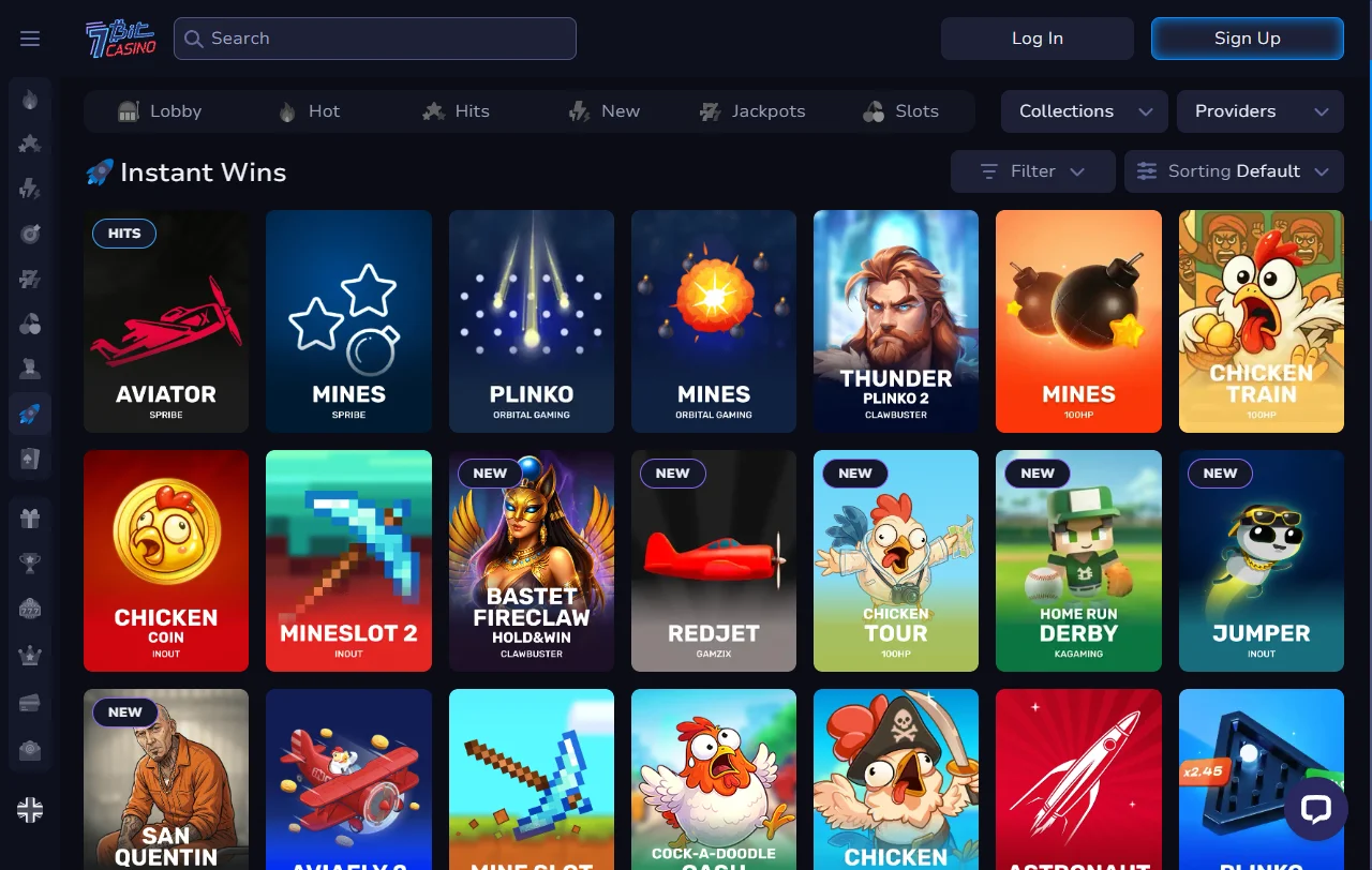 Tragamonedas, juegos de mesa y casino en vivo disponibles en 7Bit Casino México