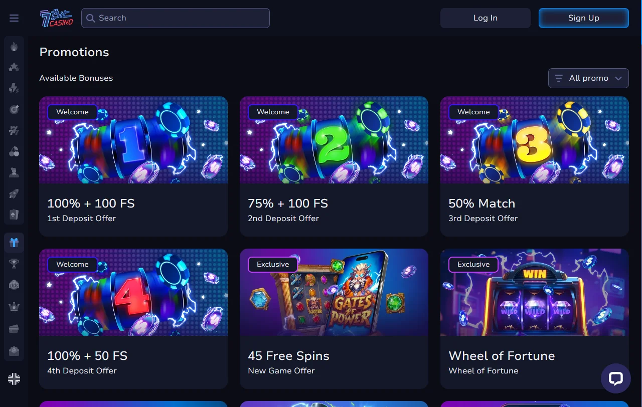 Ofertas de bono de bienvenida y promociones recurrentes en 7Bit Casino México