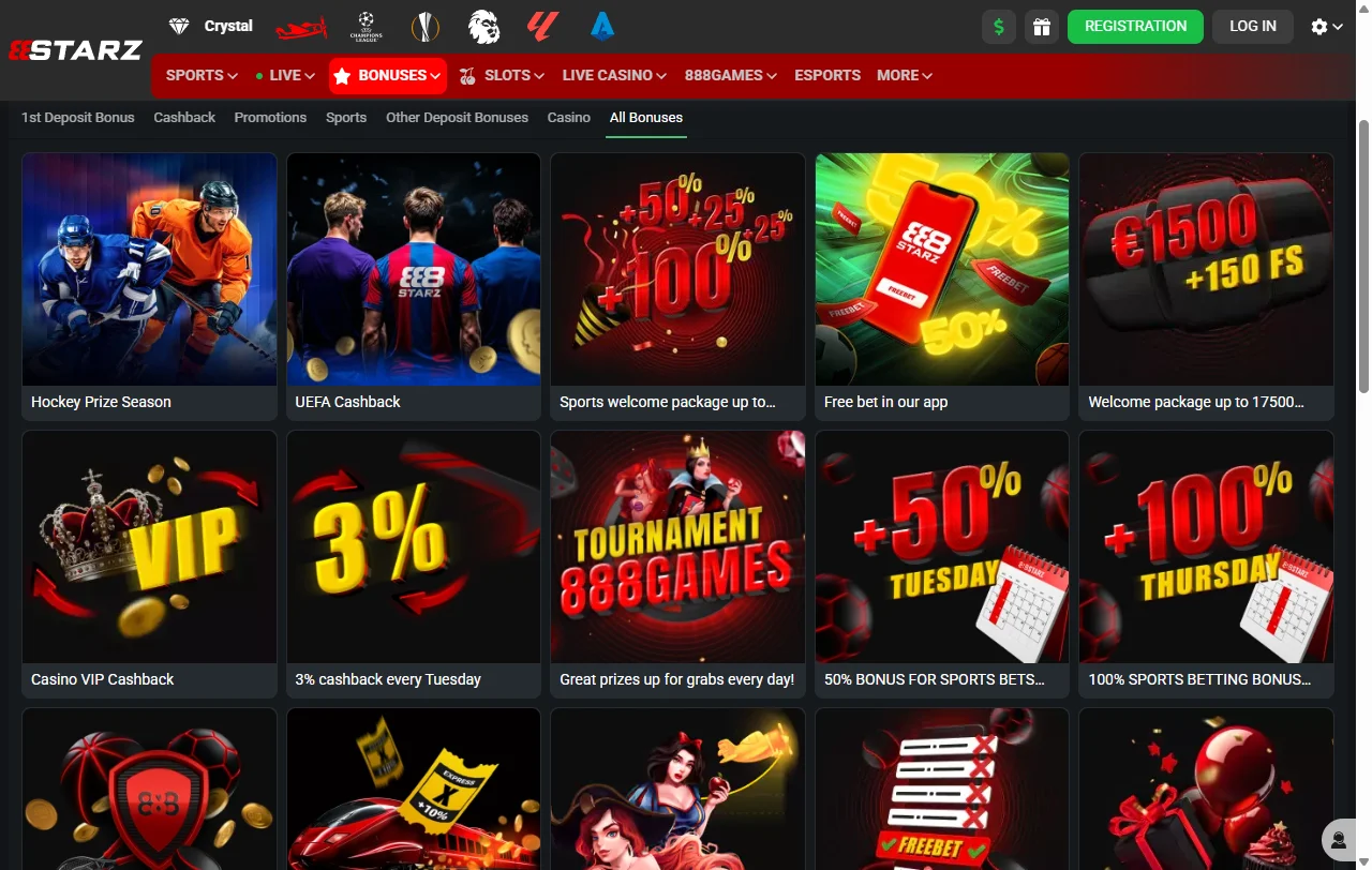 Tragamonedas, juegos de mesa y opciones en vivo disponibles en 888Starz Casino México
