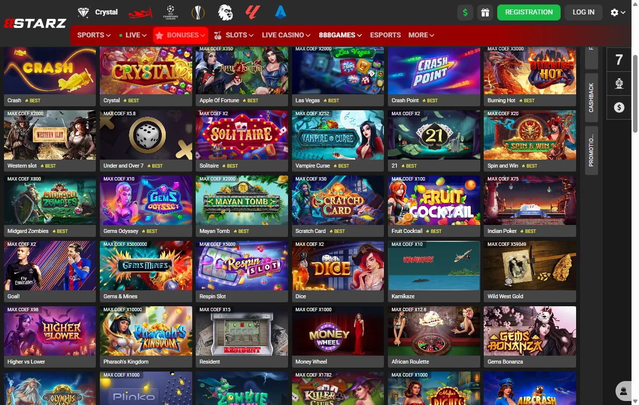 Bonificaciones de bienvenida y promociones especiales ofrecidas en 888Starz Casino México
