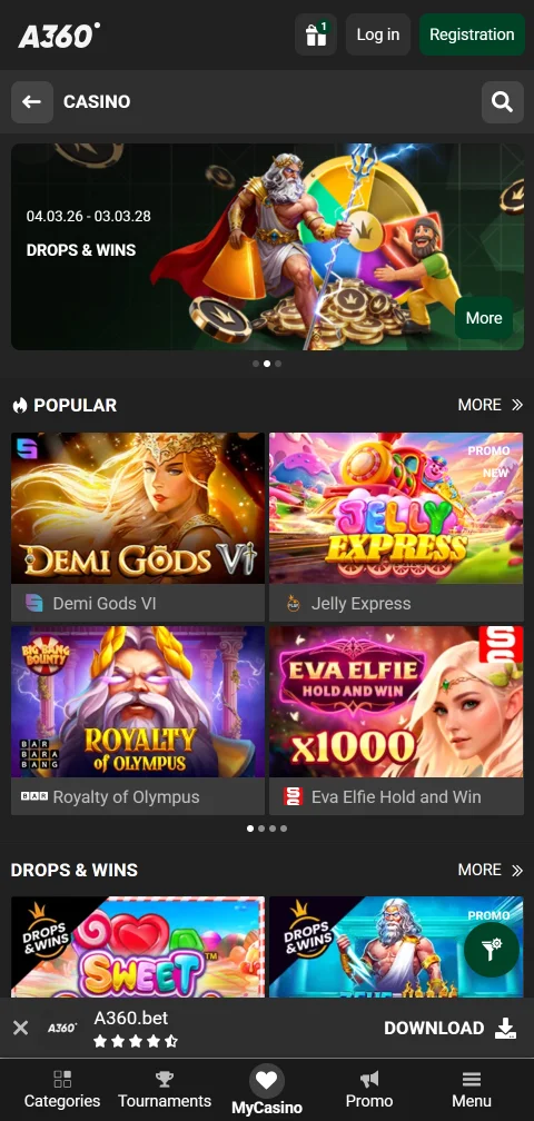 A360 Casino México accesible en dispositivo móvil con interfaz optimizada