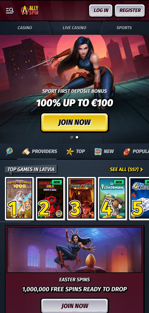 Aplicación móvil de Allyspin Casino México optimizada para iPhone y Android con acceso completo
