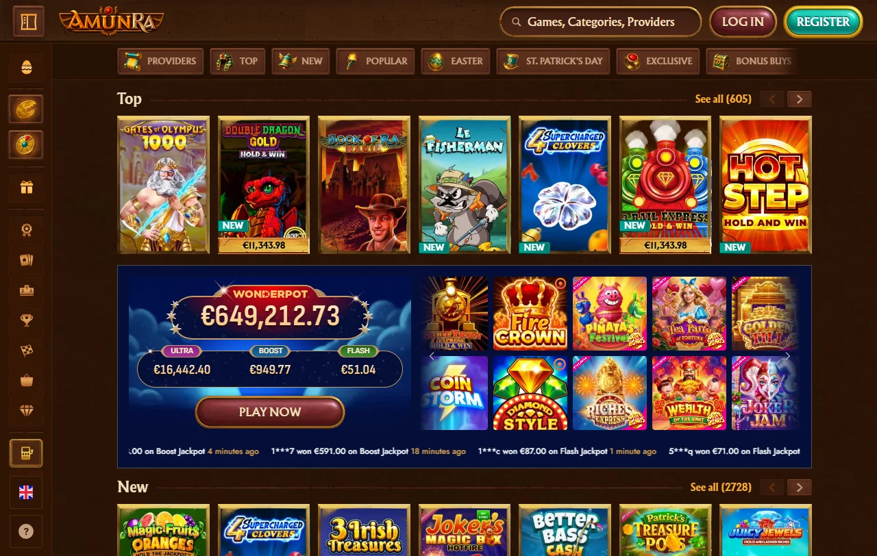 Bonos de bienvenida y promociones activas en AmunRa Casino México