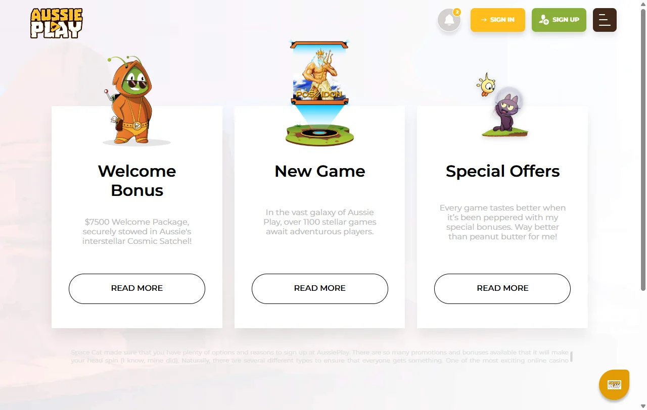 Ofertas de bono de bienvenida y promociones recurrentes en Aussie Play Casino México
