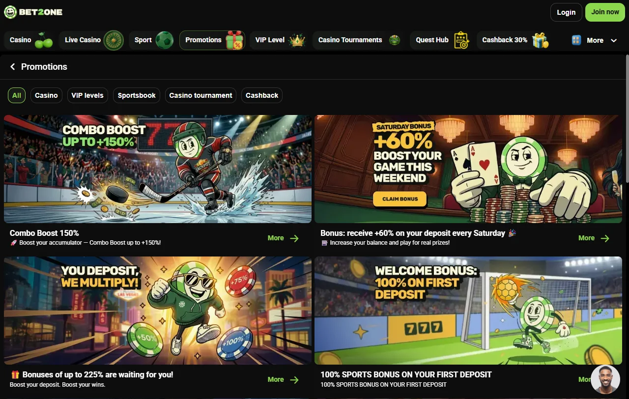 Catálogo de juegos en línea, tragamonedas y opciones de casino en vivo en Bet2one Casino México