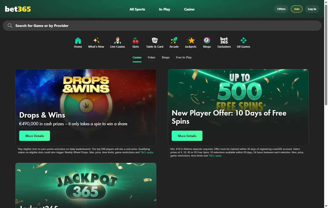 Bonificación de bienvenida y promociones recurrentes disponibles en bet365 Casino México