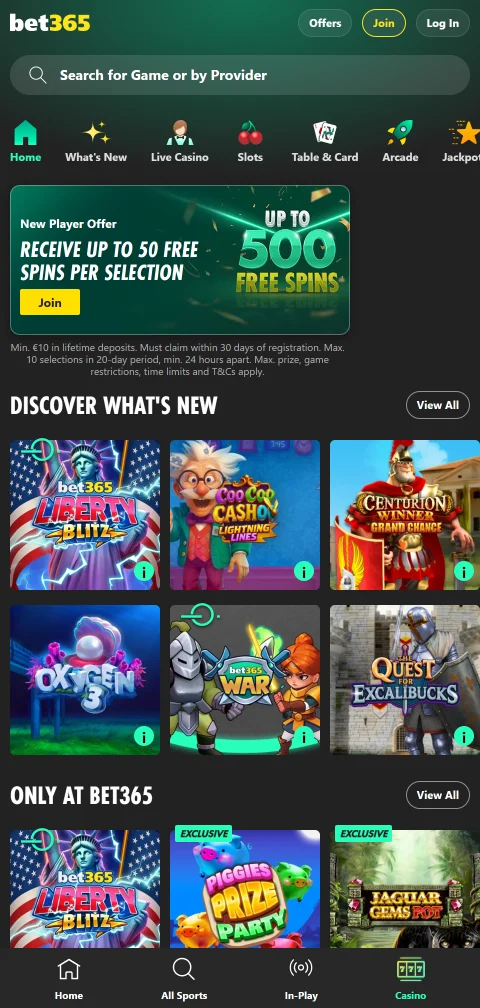 Acceso móvil optimizado a juegos y funciones completas de bet365 Casino México sin aplicación