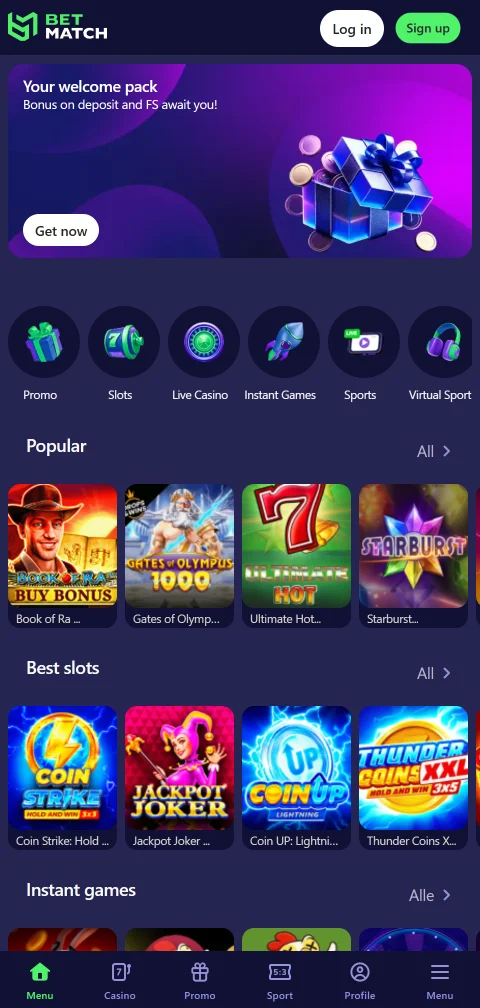 Betmatch Casino México en dispositivos móviles - acceso completo mediante navegador optimizado