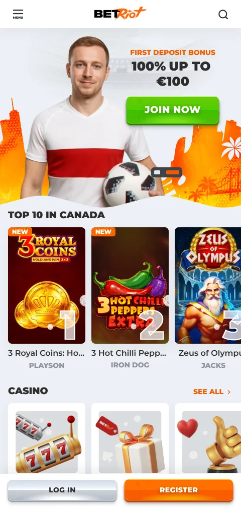 Experiencia de juego móvil en BetRiot Casino México optimizada para smartphones iOS y Android sin aplicación requerida