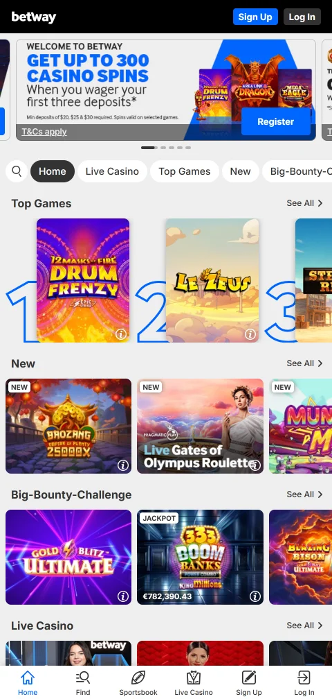 Betway Casino México acceso móvil completo sin aplicación requerida desde navegador de smartphone