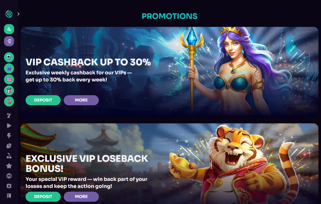 Bonificación y promociones de Betzard Casino México - bono inicial y ofertas recurrentes para México