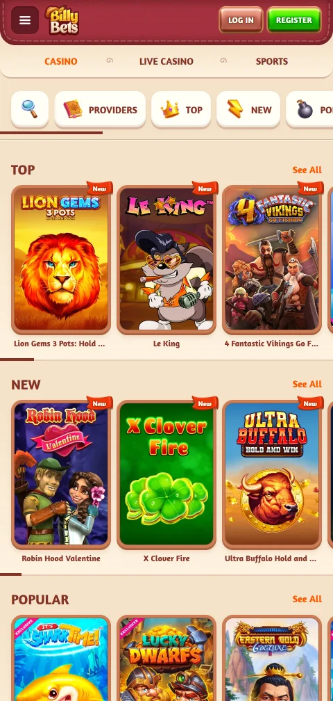 Métodos de depósito y retiro aceptados en BillyBets Casino México para México