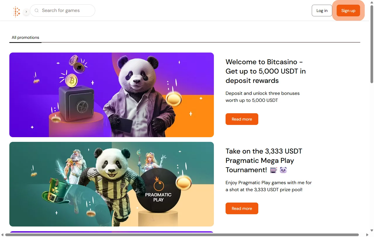 Bono de bienvenida y promociones recurrentes en Bitcasino.io Casino México