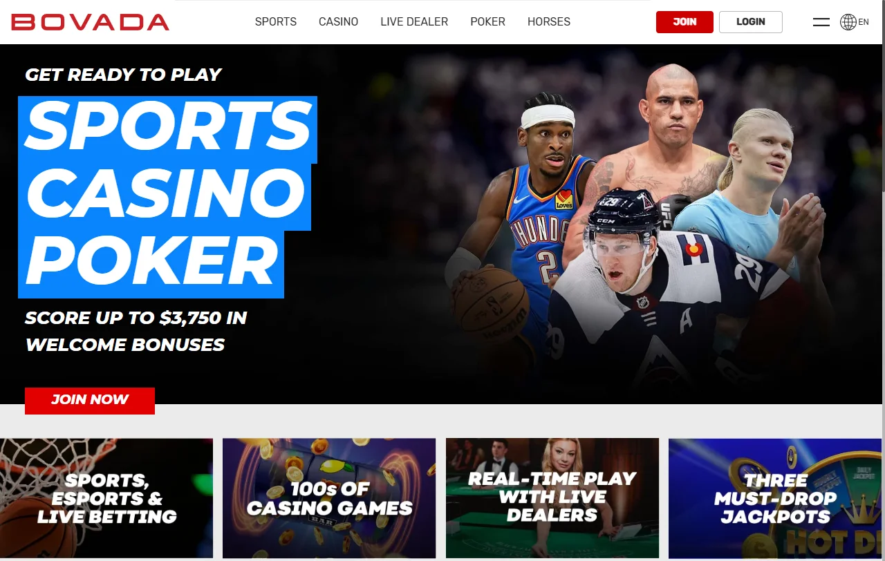 Análisis completo de Bovada Casino México mostrando interfaz principal con catálogo de juegos y opciones de navegación