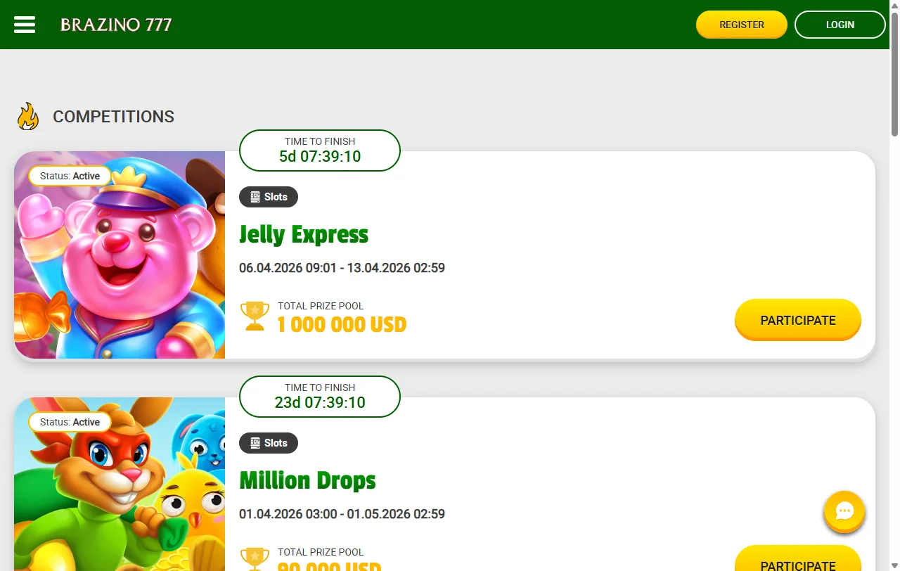 Catálogo de juegos en Brazino777 Casino México con tragamonedas, mesa y opciones de casino en vivo
