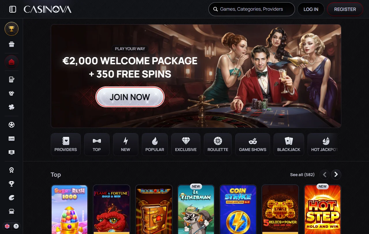Análisis completo de Casinova Casino México cubriendo todas las características para jugadores mexicanos