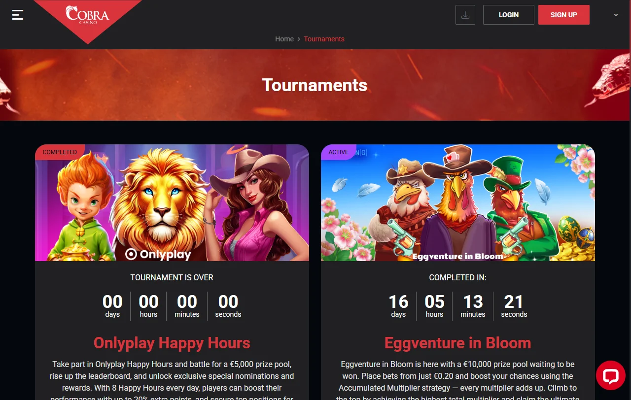 Bono de bienvenida y promociones de Cobra Casino México con hasta 100% match en primer depósito