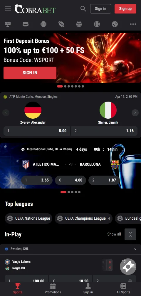 Acceso móvil completo a Cobra Casino México desde iPhone y Android con experiencia optimizada
