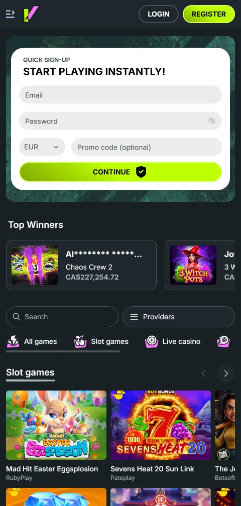 Acceso móvil a Evobet Casino México desde dispositivos Android e iPhone con navegador optimizado