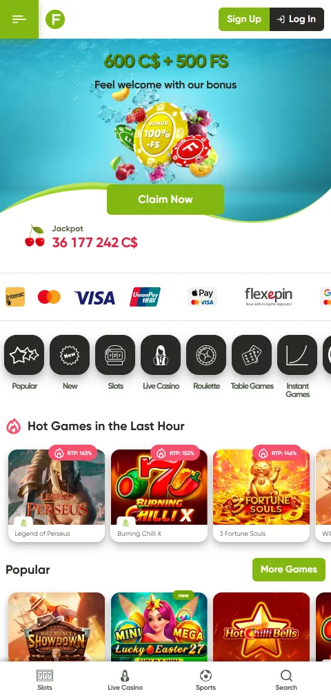 Fresh Casino México optimizado para dispositivos móviles con aplicación nativa iOS y Android para acceso completo