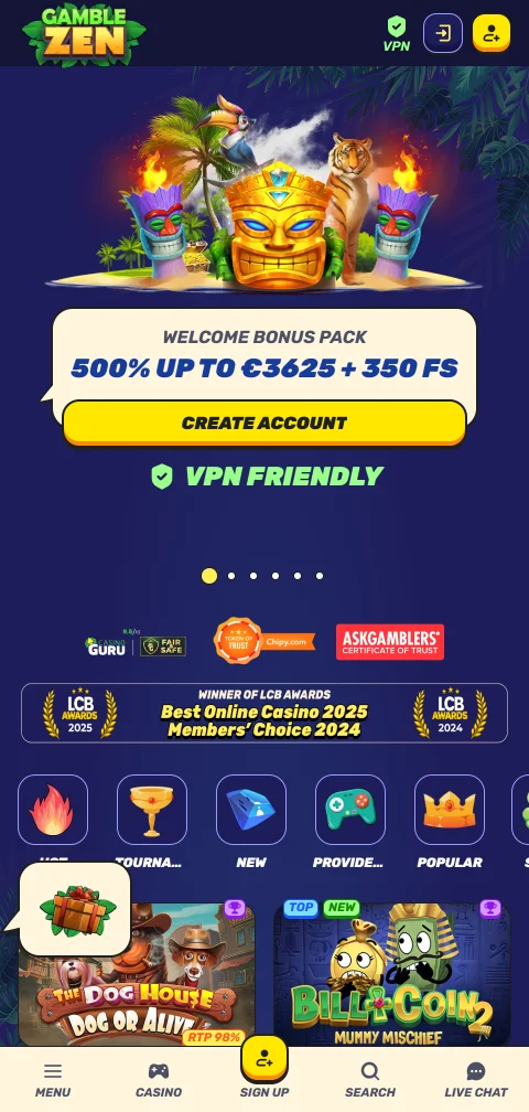 Gamblezen Casino México en dispositivos móviles - experiencia de juego y funcionalidades