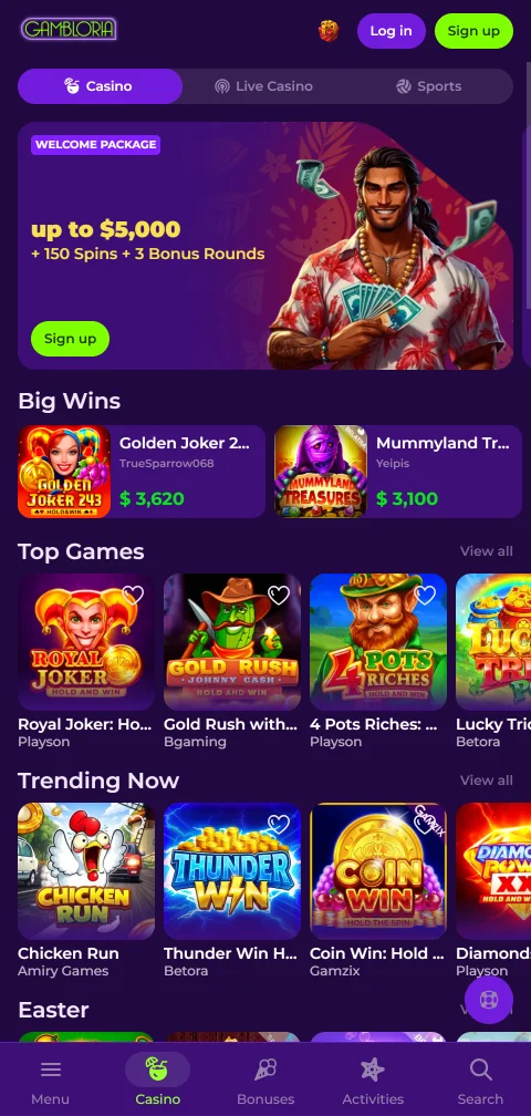 Gambloria Casino México en dispositivos móviles - experiencia de juego optimizada y funcionalidad completa
