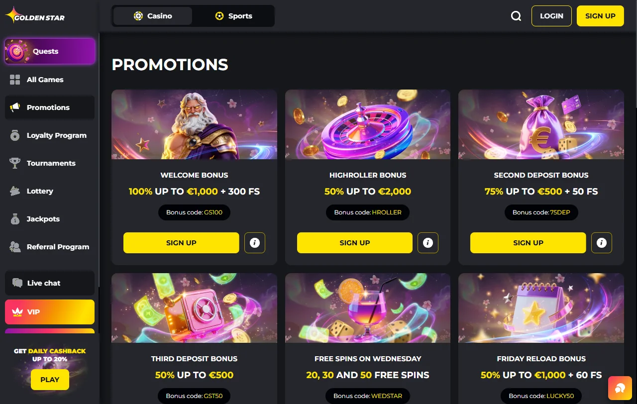 Golden Star Casino México - análisis completo de plataforma y características para jugadores mexicanos