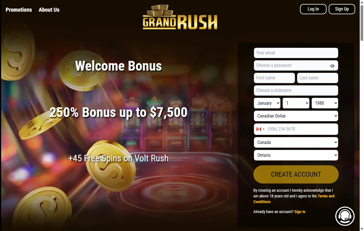 Análisis completo de Grand Rush Casino México - reseña editorial verificada para jugadores en México