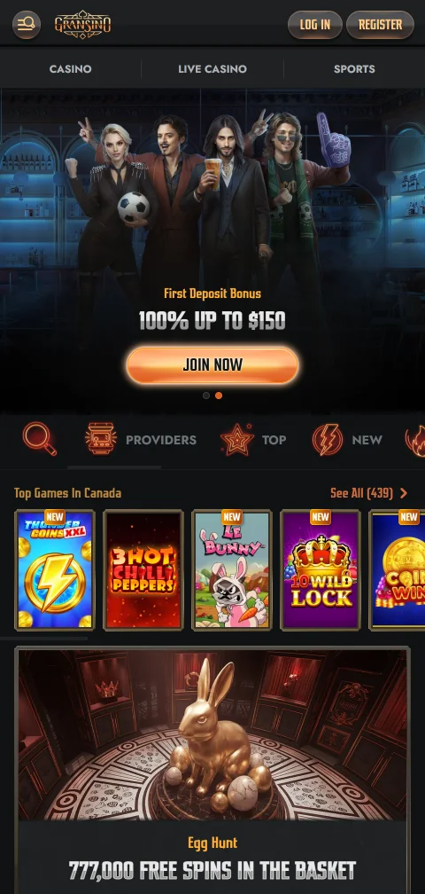 Gransino Casino México accesible en dispositivos móviles Android e iOS con navegador optimizado