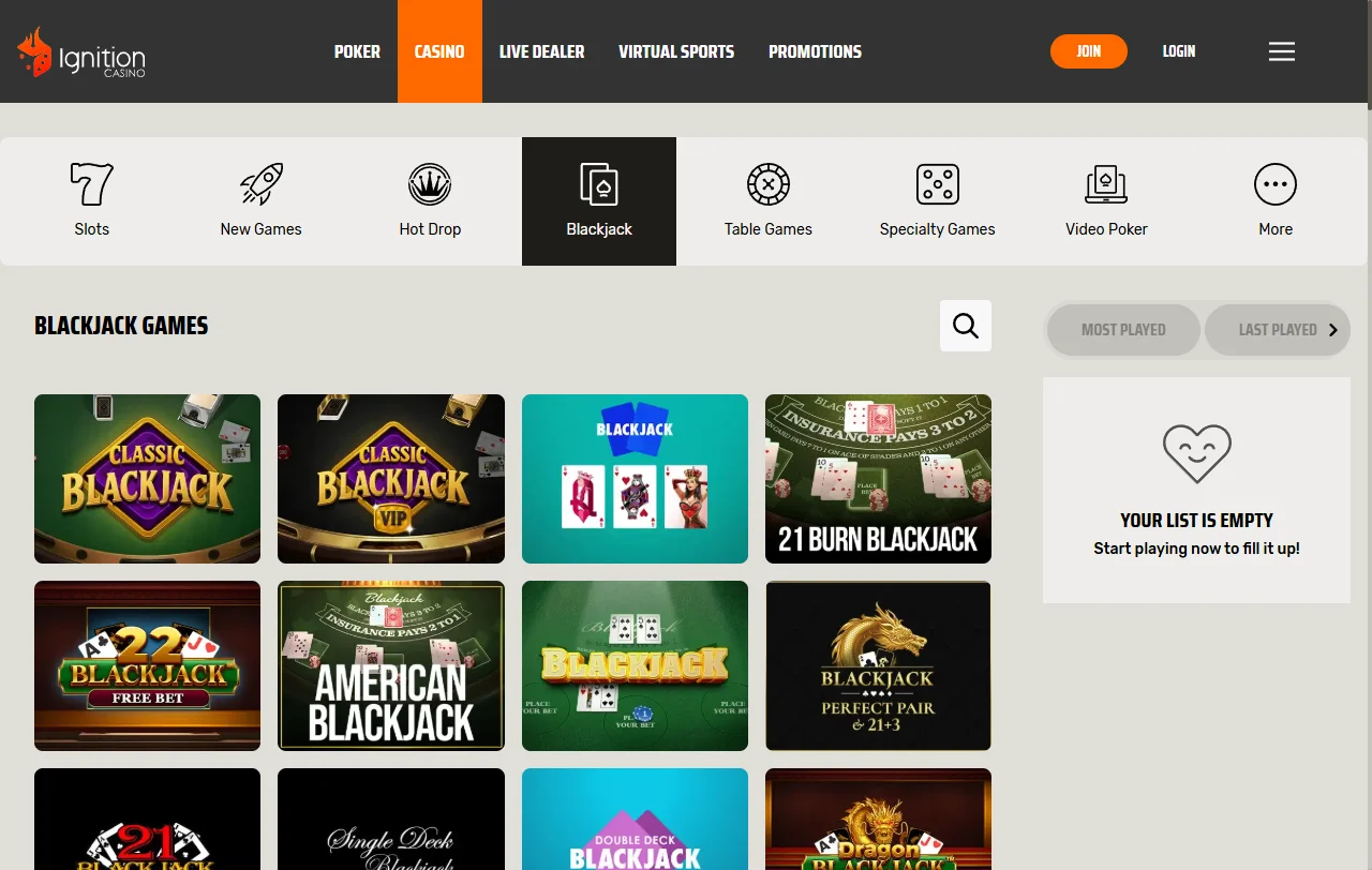 Bonos y promociones de Ignition Casino México - bono de bienvenida y ofertas especiales para México