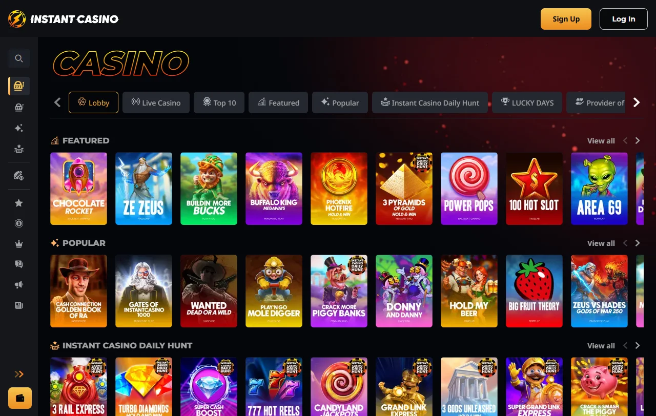 Ofertas de bonificación y promociones activas disponibles en Instant Casino México