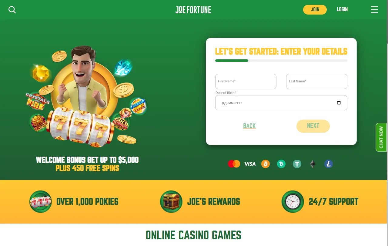 Joe Fortune Casino México - análisis completo de plataforma y características para jugadores mexicanos