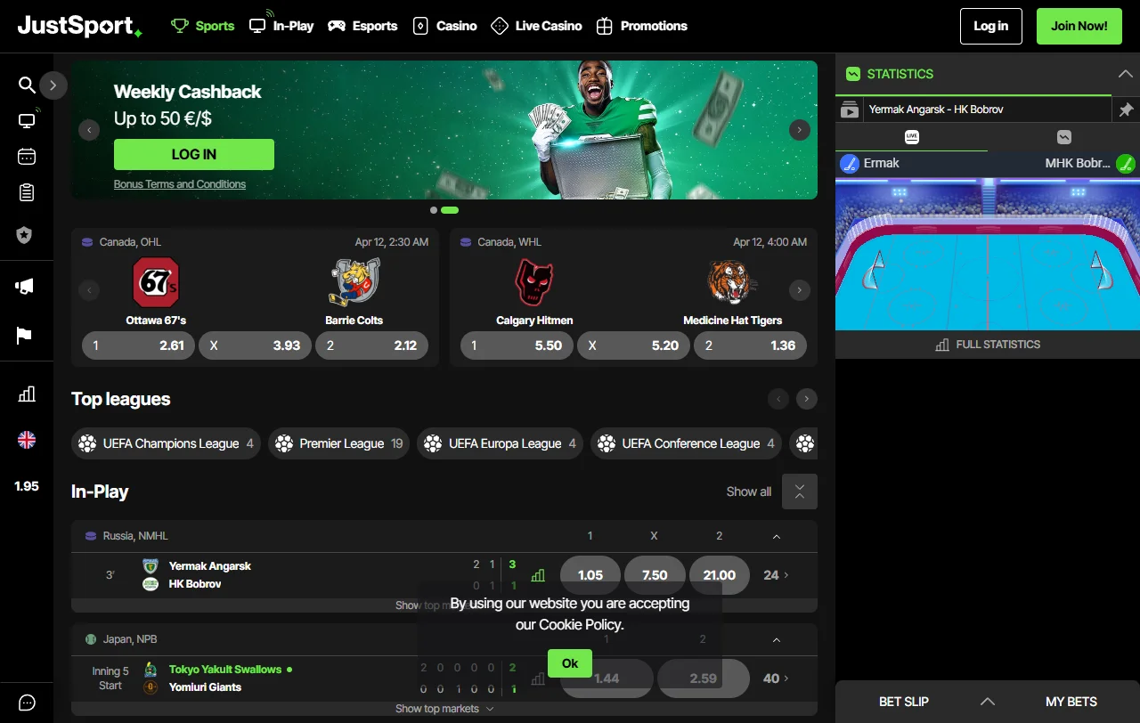 Bonos de bienvenida y promociones disponibles en Just Casino México