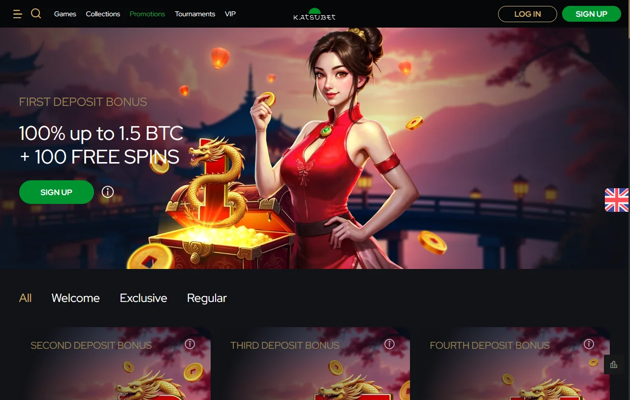 Catálogo de juegos de KatsuBet Casino México incluyendo slots, mesa y entretenimiento en vivo