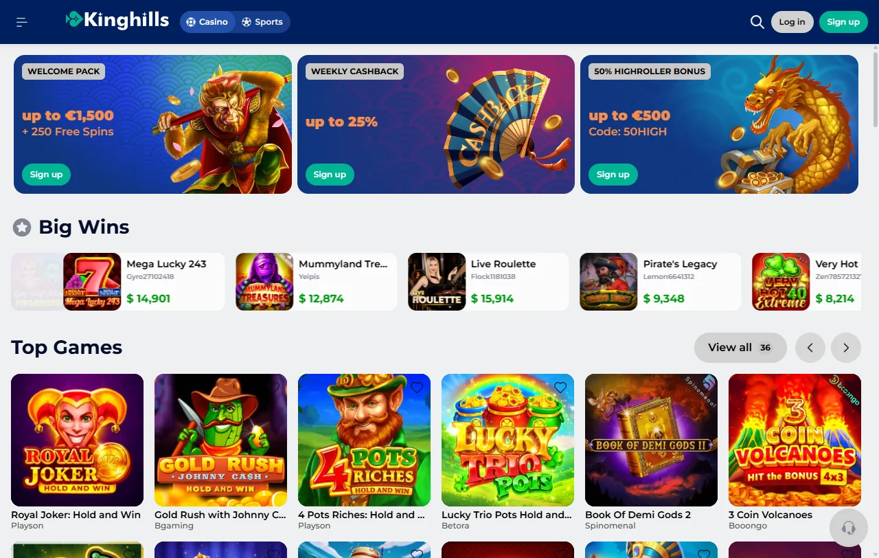 Análisis completo de KingHills Casino México con evaluación de características operacionales para jugadores mexicanos