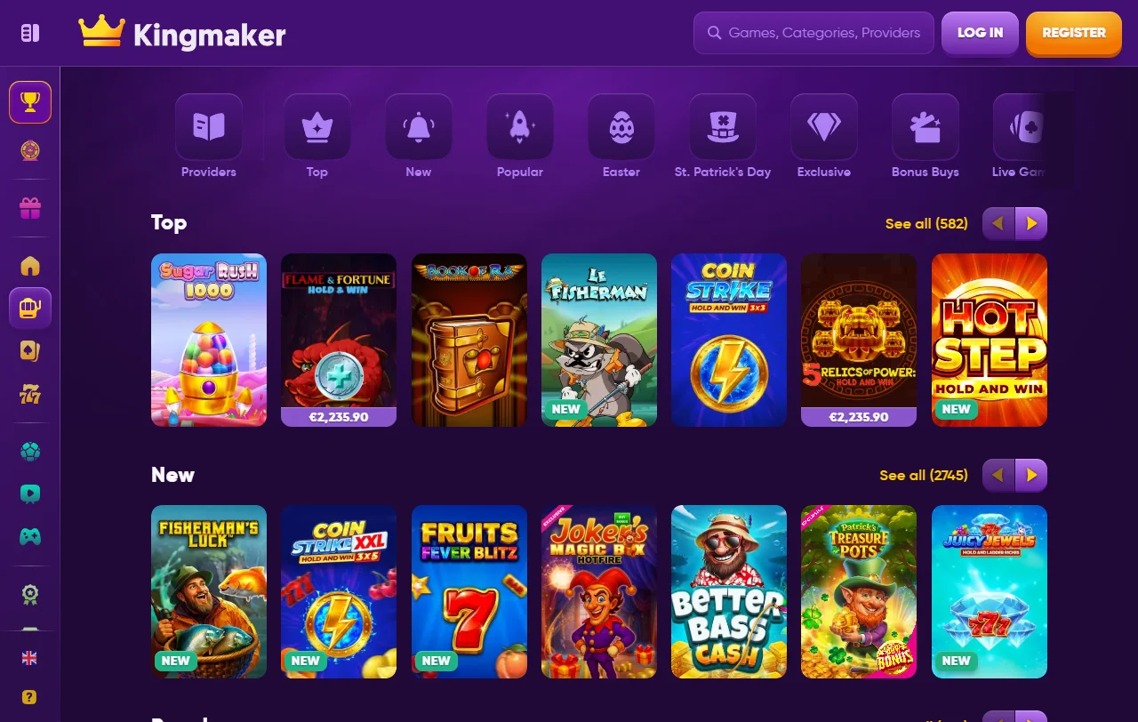 Bono de bienvenida inicial y promociones recurrentes ofrecidas en Kingmaker Casino México