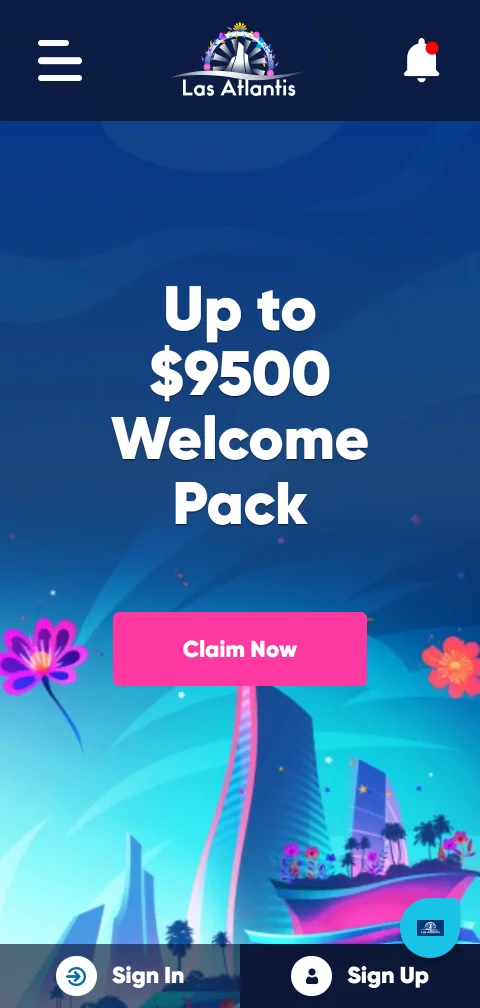 Aplicación móvil de Las Atlantis Casino México optimizada para Android con acceso completo a catálogo de 3,000+ juegos