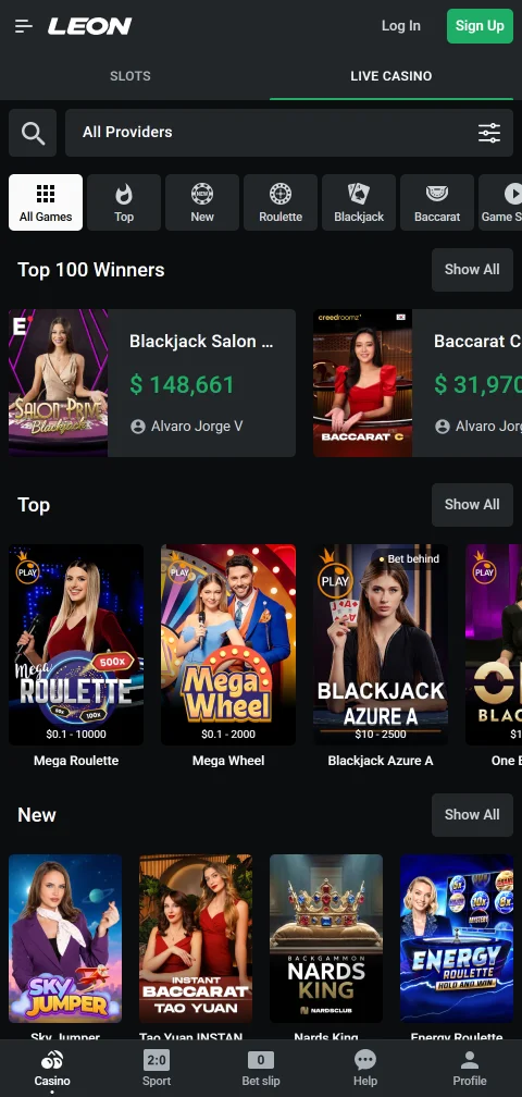 Acceso móvil optimizado a Leon Casino México permitiendo juego completo desde smartphone sin aplicación nativa