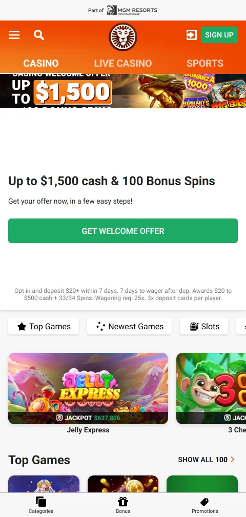 Acceso móvil optimizado a LeoVegas Casino México permitiendo juego completo desde smartphone