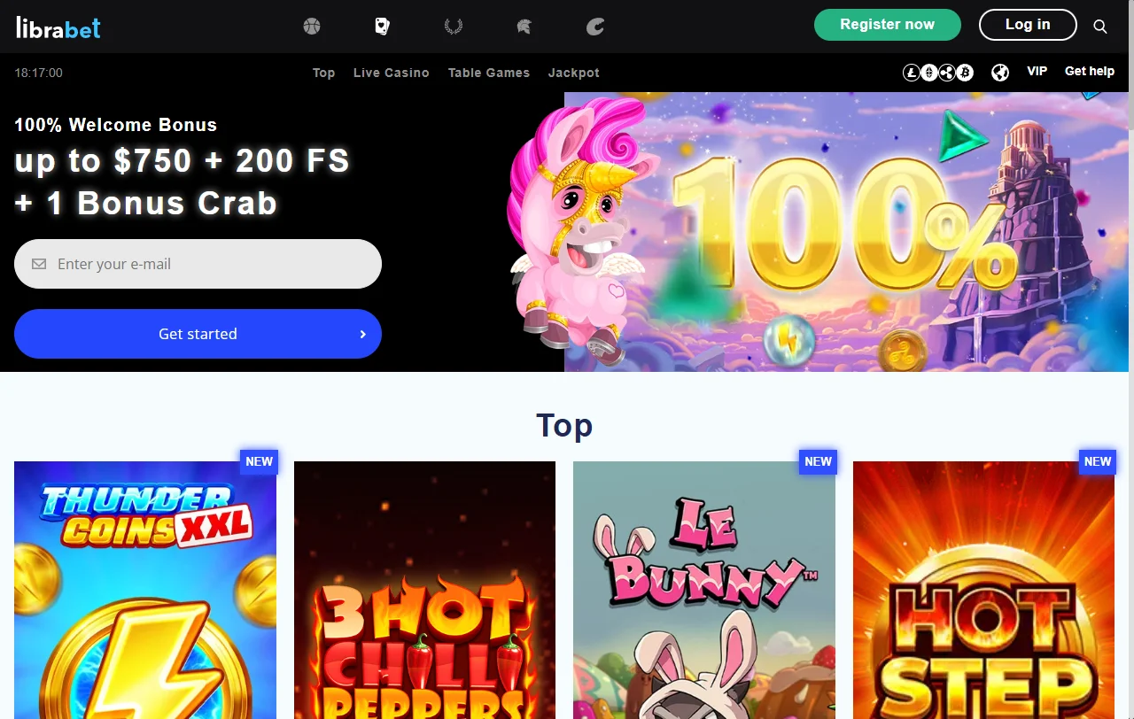 Estructura de bonificación y promociones de LibraBet Casino México con bono de bienvenida hasta 100%