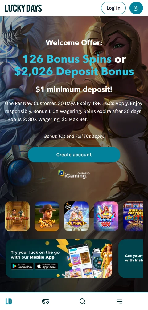 LuckyDays Casino México optimizado para dispositivos móviles - experiencia de juego completa