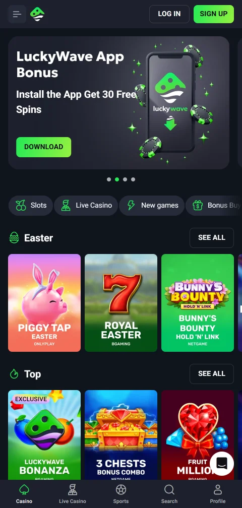 LuckyWave Casino México en dispositivos móviles - experiencia de juego optimizada