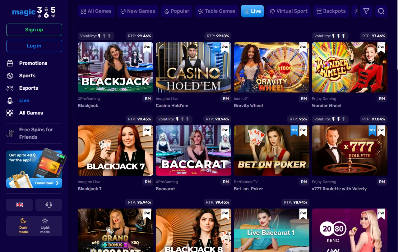 Bonificaciones de bienvenida y promociones recurrentes ofrecidas por Magic365 Casino México