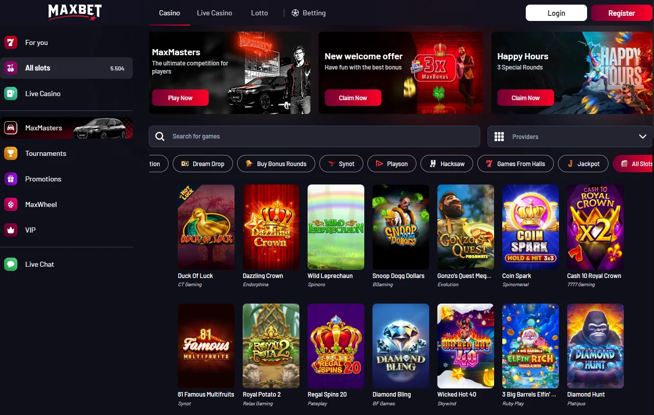 Bono de bienvenida y promociones recurrentes ofrecidas en Maxbet Casino México para nuevos jugadores