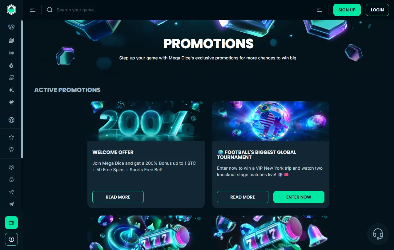 Catálogo de juegos en MegaDice Casino México con tragamonedas y mesas en vivo