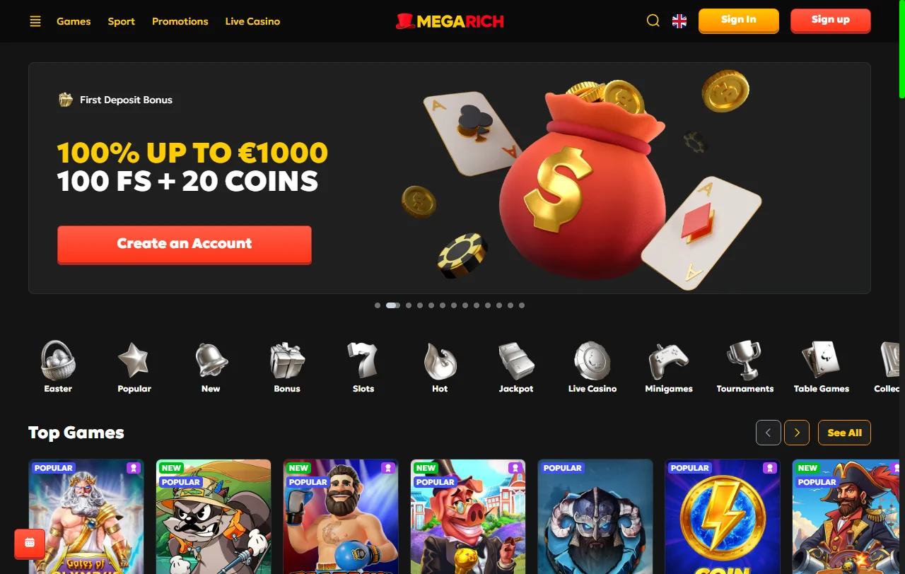Megarich Casino México - análisis completo de plataforma y características para jugadores mexicanos