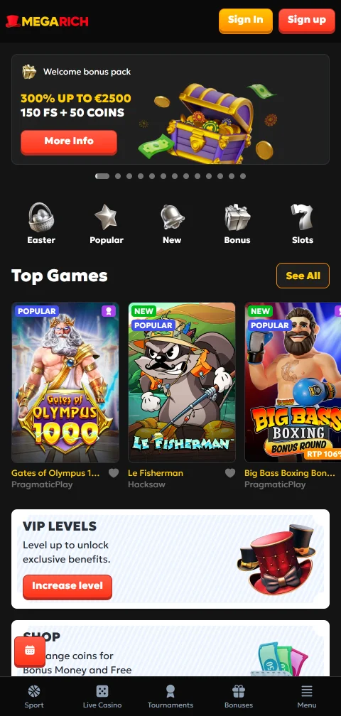 Megarich Casino México - experiencia de juego móvil optimizada para dispositivos Android e iOS