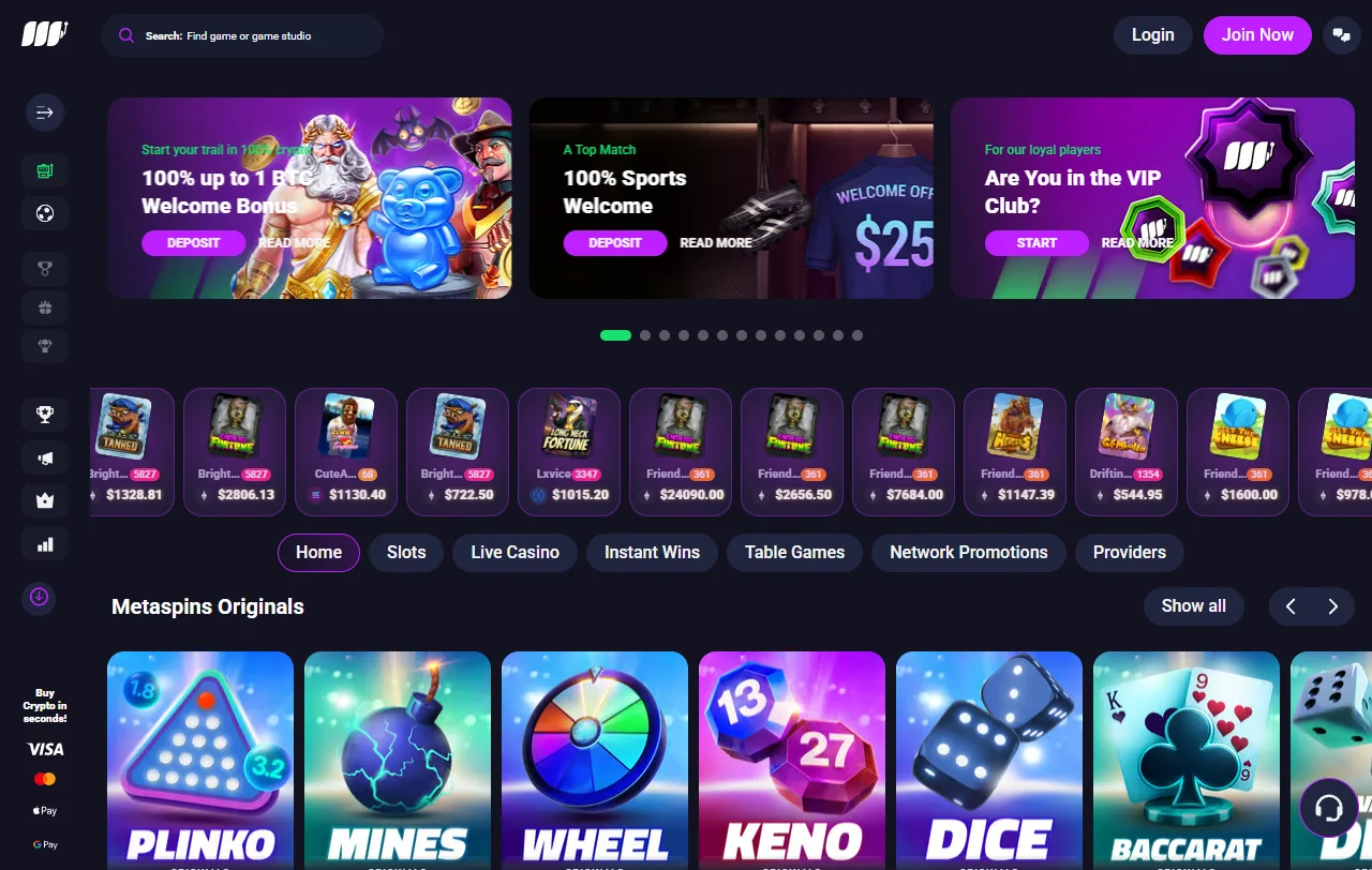 Bono de bienvenida y promociones especiales disponibles en Metaspins Casino México para nuevos jugadores